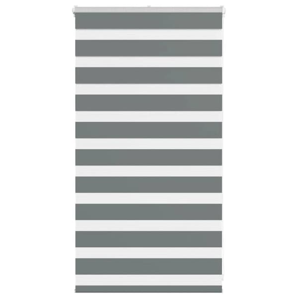 Rullgardin zebra mörkgrå 70x100 cm tyg bredd 65,9 cm polyester