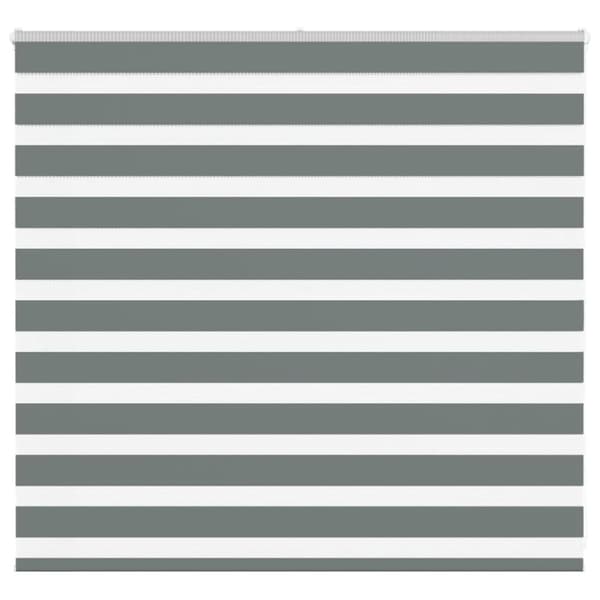 Rullgardin zebra mörkgrå 160x100 cm tyg bredd 155,9cm polyester