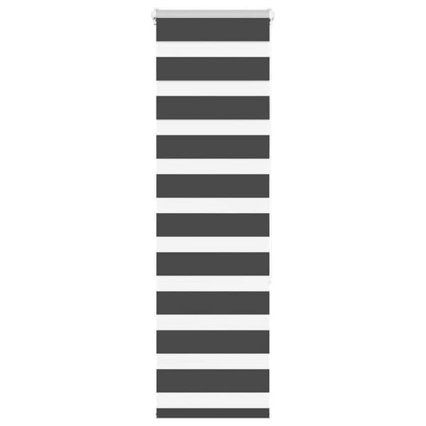 Rullgardin zebra svart 45x150 cm tyg bredd 40,9 cm polyester