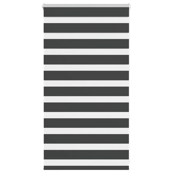 Rullgardin zebra svart 80x100 cm tyg bredd 75,9 cm polyester