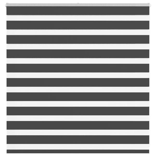 Rullgardin zebra svart 145x100 cm tyg bredd 140,9cm polyester