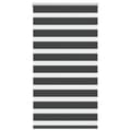 Miniatyrbild 1 av 2: Rullgardin zebra svart 75x150 cm tyg bredd 70,9 cm polyester