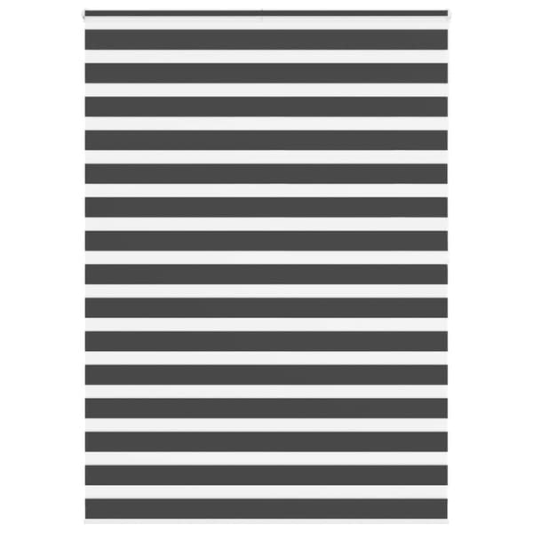 Rullgardin zebra svart 155x200 cm tyg bredd 150,9 cm polyester