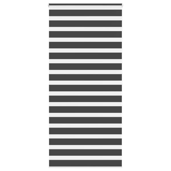 Rullgardin zebra svart 115x200 cm tyg bredd 110,9 cm polyester