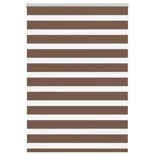 Rullgardin zebra brun 115x150 cm tyg bredd 110,9 cm polyester