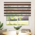 Miniatyrbild 2 av 2: Rullgardin zebra brun 150x100 cm tyg bredd 145,9 cm polyester