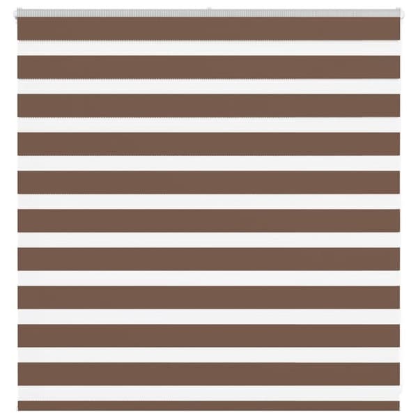 Rullgardin zebra brun 150x100 cm tyg bredd 145,9 cm polyester