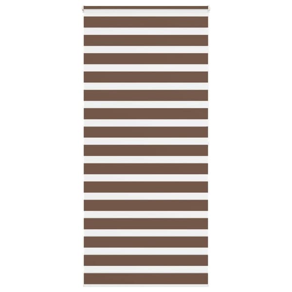 Rullgardin zebra brun 115x200 cm tyg bredd 110,9 cm polyester