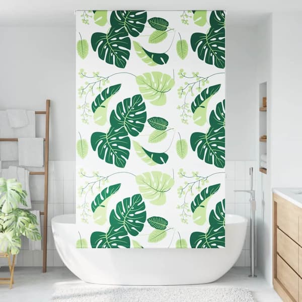 Rullgardin för dusch 130x240 cm tyg bredd 126 cm