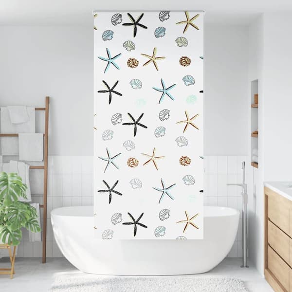 Rullgardin för dusch 110x240 cm tyg bredd 106 cm