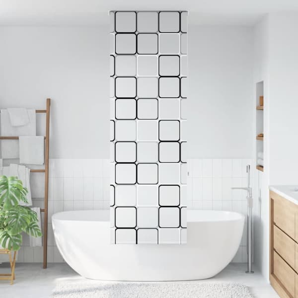 Rullgardin för dusch 80x240 cm tyg bredd 76 cm