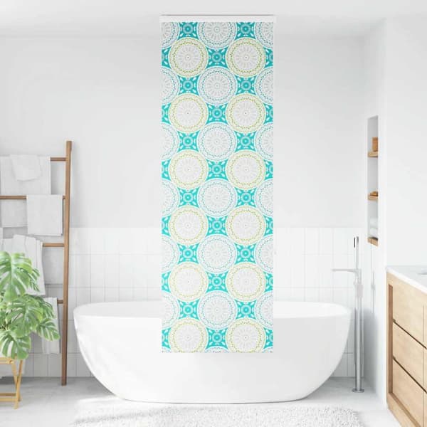 Duschrullgardin med kassett 60x240 cm tyg bredd 56 cm