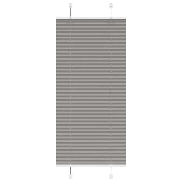Plisserad persienn antracit 65x100cm tyg bredd 64,4cm polyester