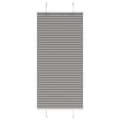 Miniatyrbild 2 av 2: Plisserad persienn antracit 65x100cm tyg bredd 64,4cm polyester