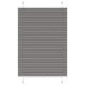 Miniatyrbild 1 av 2: Plisserad persienn antracit 85x150cm tyg bredd 84,4cm polyester