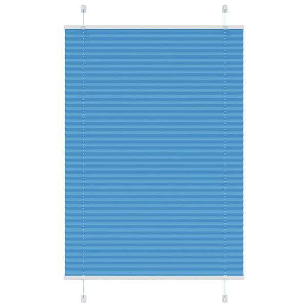 Plisserad persienn blå 95x150 cm tyg bredd 94,4 cm polyester