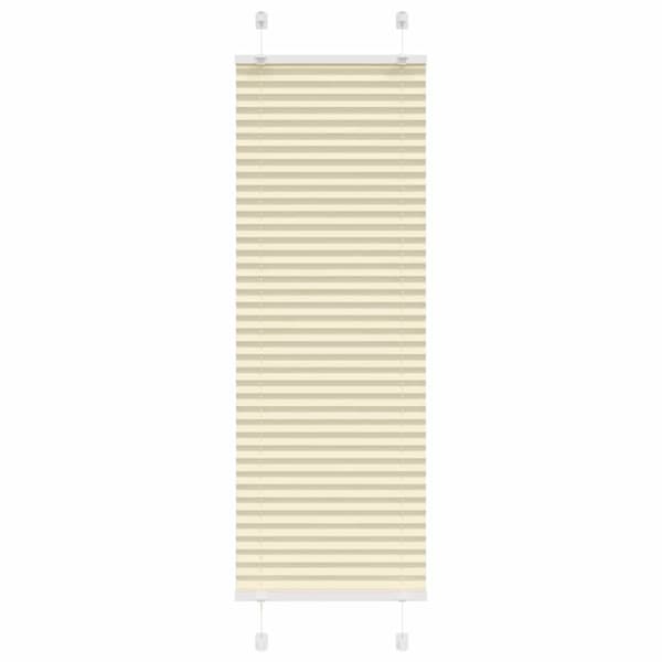 Plisserad persienn cremefärgad 50x100cm tyg bredd 49,4cm