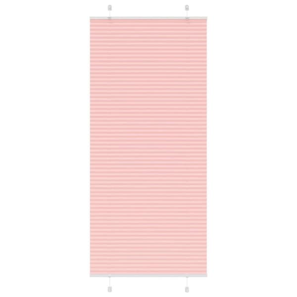Plisserad persienn rosa 85x200 cm tyg bredd 84,4 cm polyester