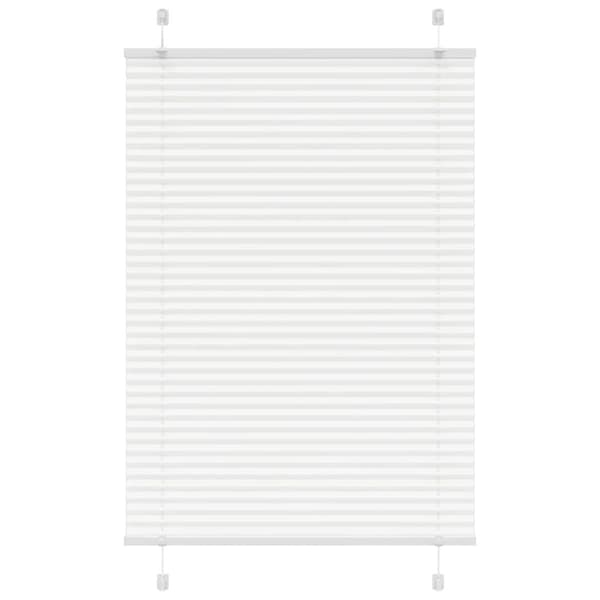 Plisserad persienn vit 95x100 cm tyg bredd 94,4 cm polyester