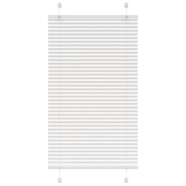 Plisserad persienn vit 80x150 cm tyg bredd 79,4 cm polyester