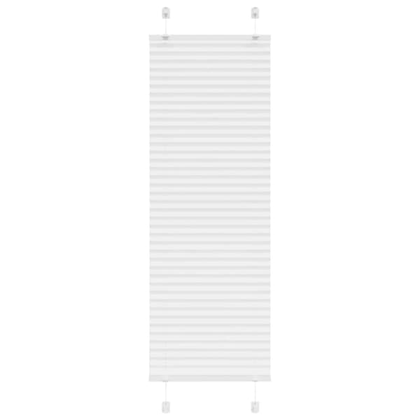 Plisserad persienn vit 45x150cm tyg bredd 44,4cm polyester