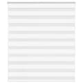 Miniatyrbild 1 av 2: Rullgardin zebra vit 130x150 cm tyg bredd 125,9 cm polyester