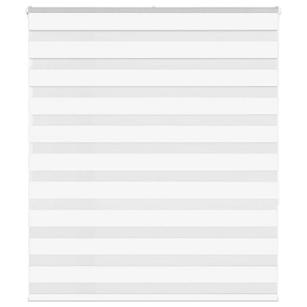 Rullgardin zebra vit 130x150 cm tyg bredd 125,9 cm polyester