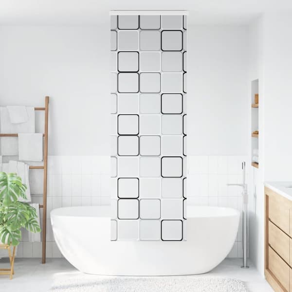 Duschrullgardin med kassett 70x240 cm tyg bredd 66 cm