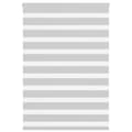 Miniatyrbild 1 av 2: Rullgardin zebra ljusgrå 110x100 cm tyg bredd 105,9cm polyester