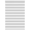 Miniatyrbild 1 av 2: Rullgardin zebra ljusgrå 105x150 cm tyg bredd 100,9cm polyester