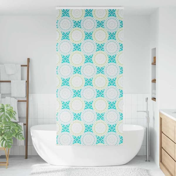 Duschrullgardin med kassett 90x240 cm tyg bredd 86 cm