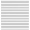 Miniatyrbild 1 av 2: Rullgardin zebra ljusgrå 145x150 cm tyg bredd 140,9cm polyester
