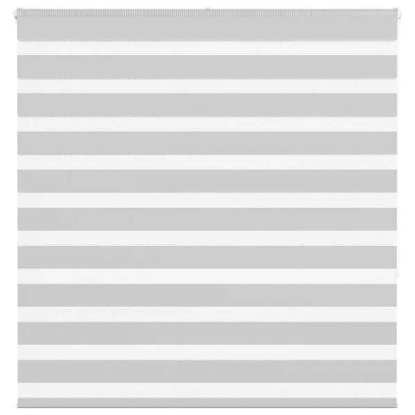Rullgardin zebra ljusgrå 145x150 cm tyg bredd 140,9cm polyester