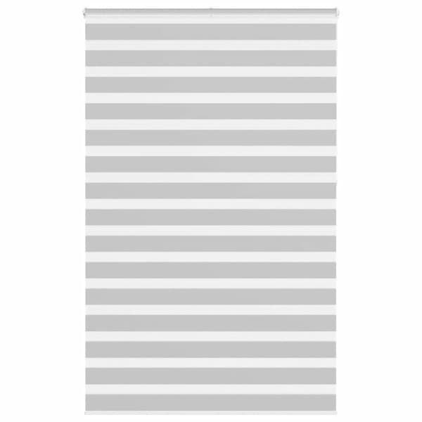 Rullgardin zebra ljusgrå 140x230 cm tyg bredd 135,9cm polyester