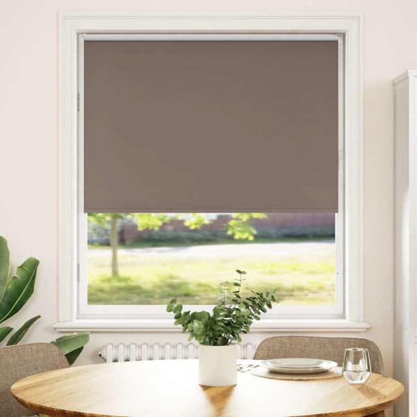 Mörkläggningsgardin kaffe 100x175 cm tyg bredd 95,7cm polyester