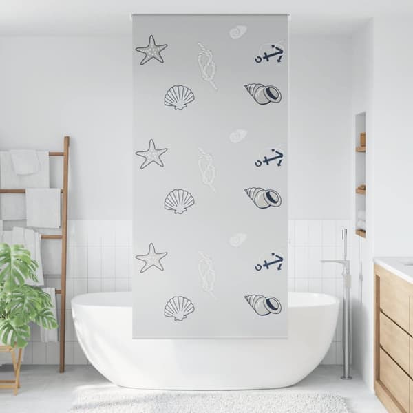 Rullgardin för dusch 90x240 cm tyg bredd 86 cm