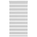Miniatyrbild 1 av 2: Rullgardin zebra ljusgrå 75x150 cm tyg bredd 70,9 cm polyester