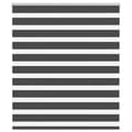 Miniatyrbild 1 av 2: Rullgardin zebra svart 130x100 cm tyg bredd 125,9cm polyester