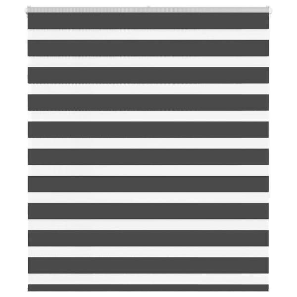 Rullgardin zebra svart 130x150 cm tyg bredd 125,9cm polyester