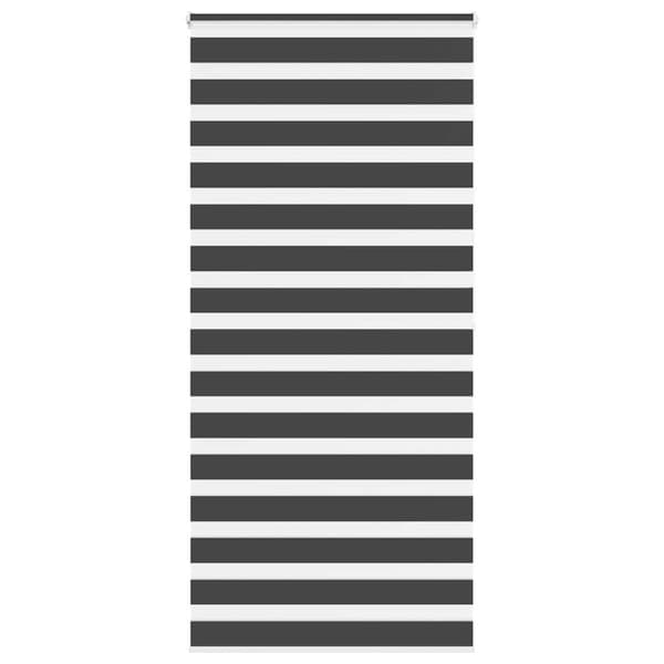 Rullgardin zebra svart 105x200 cm tyg bredd 100,9 cm polyester