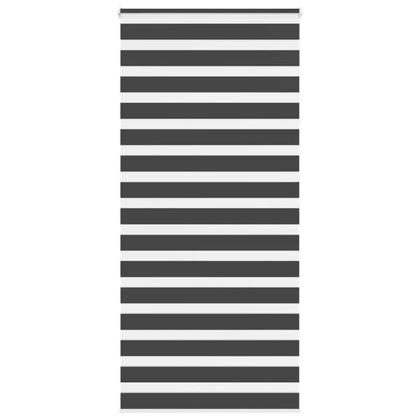 Rullgardin zebra svart 95x200 cm tyg bredd 90,9 cm polyester