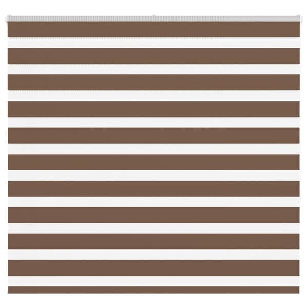Rullgardin zebra brun 155x150 cm tyg bredd 150,9 cm polyester
