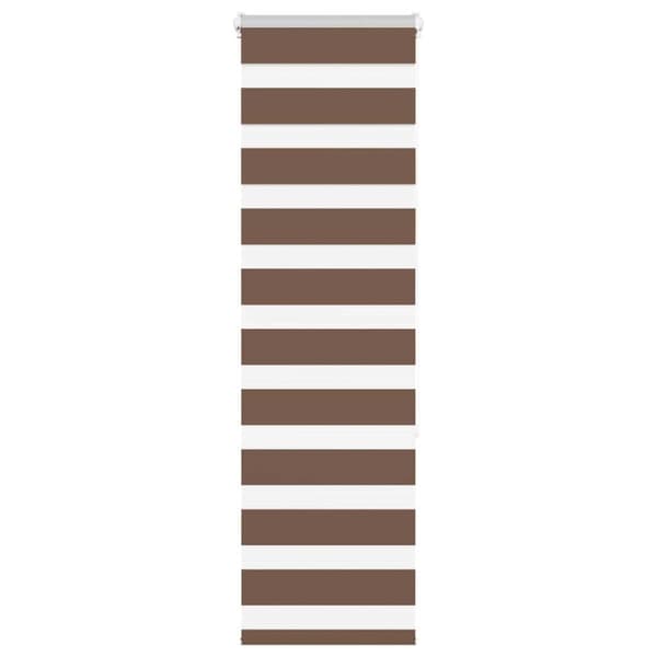 Rullgardin zebra brun 40x150 cm tyg bredd 35,9 cm polyester