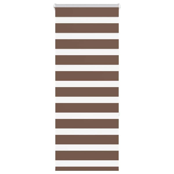 Rullgardin zebra brun 60x150 cm tyg bredd 55,9 cm polyester