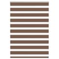 Miniatyrbild 1 av 2: Rullgardin zebra brun 95x150 cm tyg bredd 90,9 cm polyester