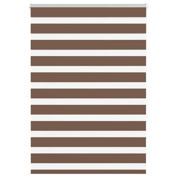 Rullgardin zebra brun 95x150 cm tyg bredd 90,9 cm polyester