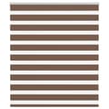 Miniatyrbild 1 av 2: Rullgardin zebra brun 130x100 cm tyg bredd 125,9 cm polyester