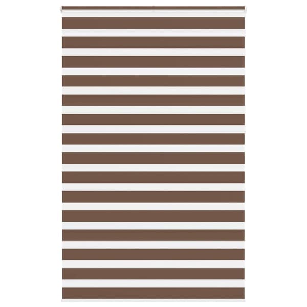 Rullgardin zebra brun 145x230 cm tyg bredd 140,9 cm polyester