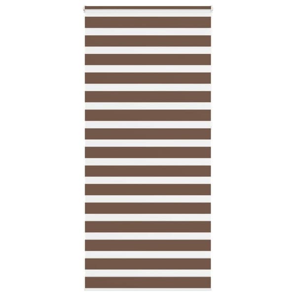 Rullgardin zebra brun 105x230 cm tyg bredd 100,9 cm polyester