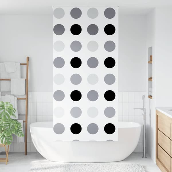 Rullgardin för dusch 90x240 cm tyg bredd 86 cm